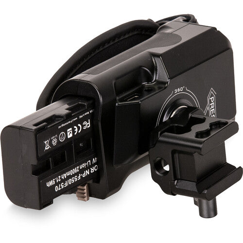 Tilta Left-Side Advanced Power Handle with Run-Stop for F570 Battery in Black