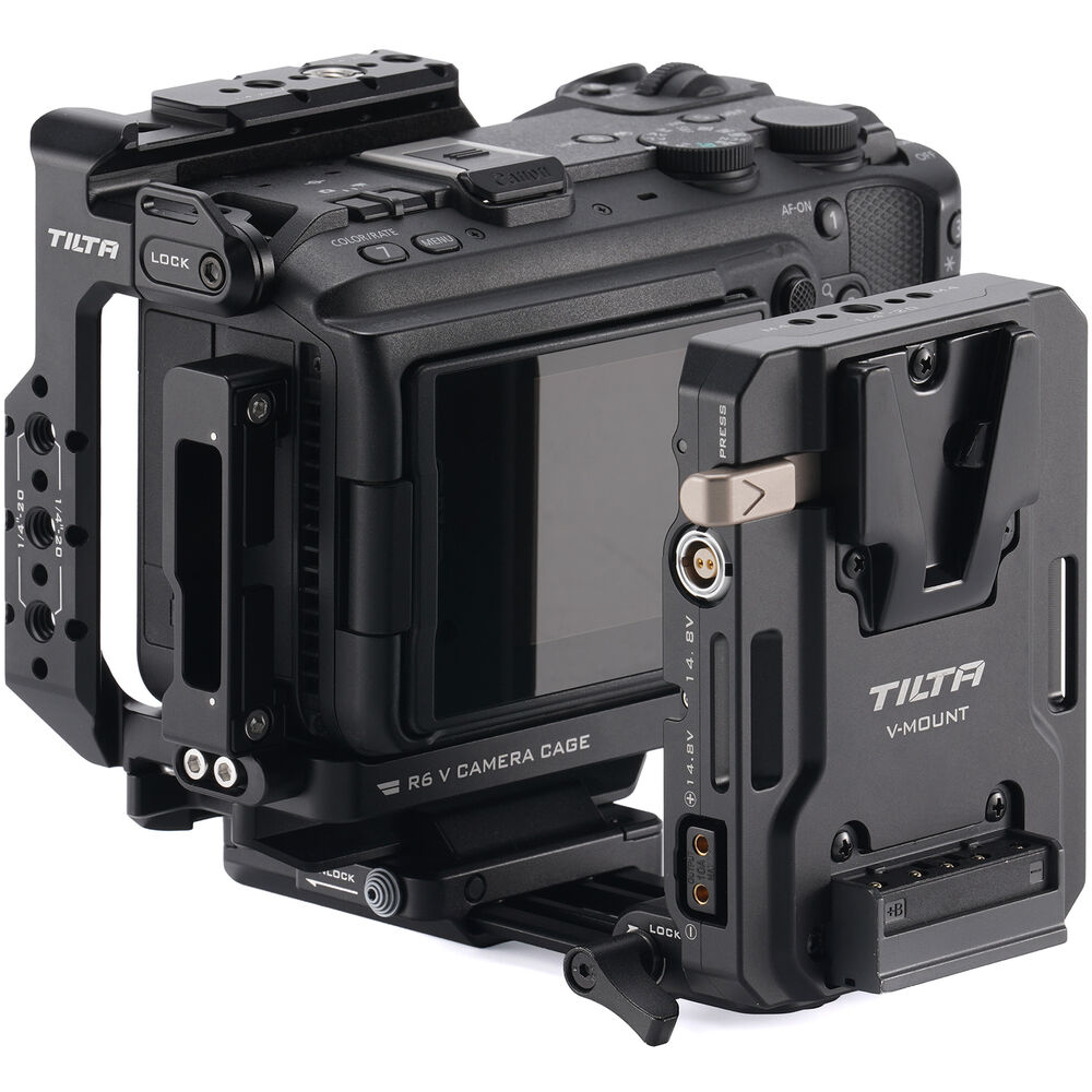 Tilta Camera Cage for Canon R6 V Power Kit (Black)
