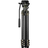Tilta CT08 75mm Cine Fluid Head with 3-Stage Carbon Fiber Tripod Legs (8KG) - Forest Camo