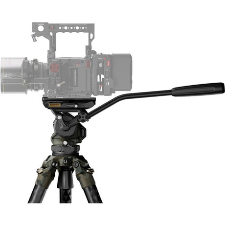 Tilta CT08 75mm Cine Fluid Head with 3-Stage Carbon Fiber Tripod Legs (8KG) - Forest Camo