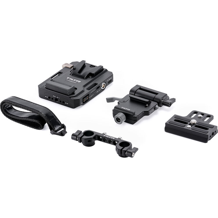 Tilta Mini PD V Mount Battery Plate with Adjustable ARCA Receiver Kit (Black)