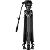 Tilta CT12 75mm Cine Fluid Head with 2-Stage One Touch Carbon Fiber Tripod Legs (12KG) - Space Gray