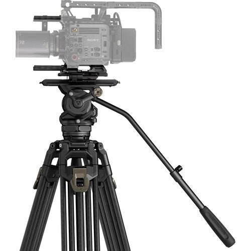 Tilta CT12 75mm Cine Fluid Head with 2-Stage One Touch Carbon Fiber Tripod Legs (12KG) - Space Gray