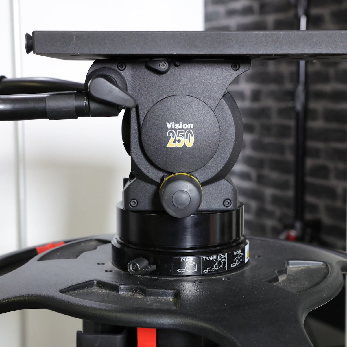 Vinten Vision 250 Head with Osprey Light Pedestal and Autocue - Pre-Owned