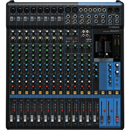 Yamaha MG16XU 16-Input Mixer with Built-In FX and 2 USB Interfaces