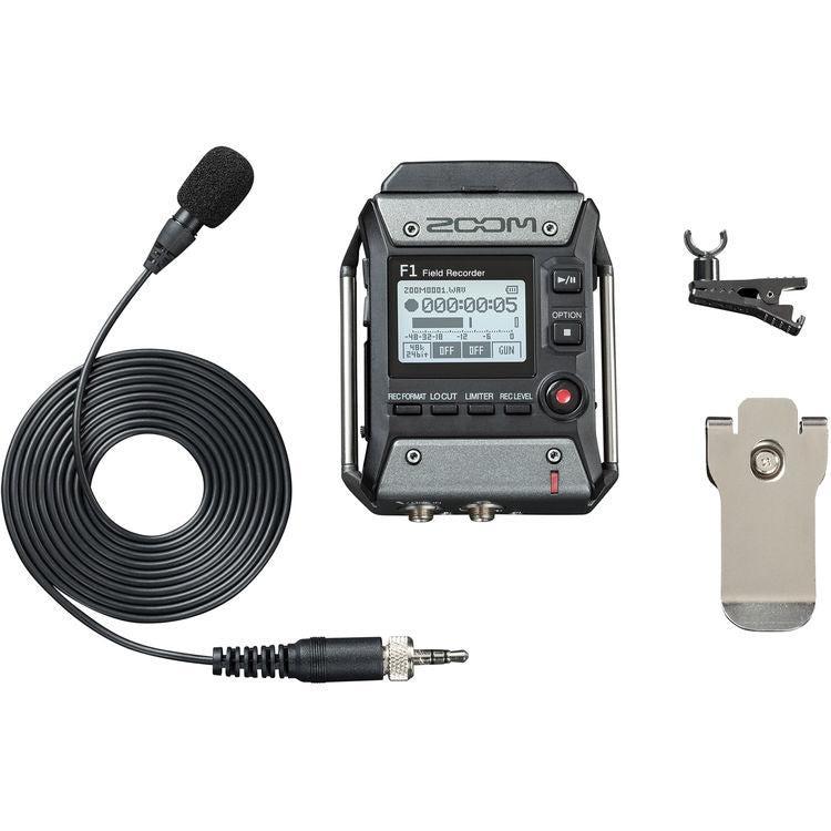 Zoom F1 Field Recorder + Lavalier Microphone
