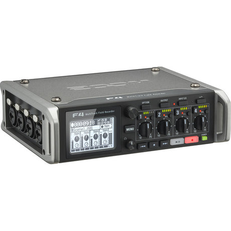 Zoom F4 MultiTrack Field Recorder with Timecode | 6 Inputs | 8 Tracks