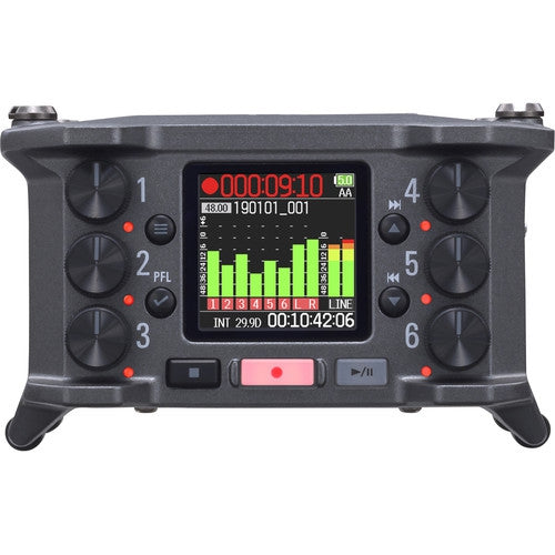 Zoom F6 Multi-track Field Recorder | 6-Inputs | 14-Tracks