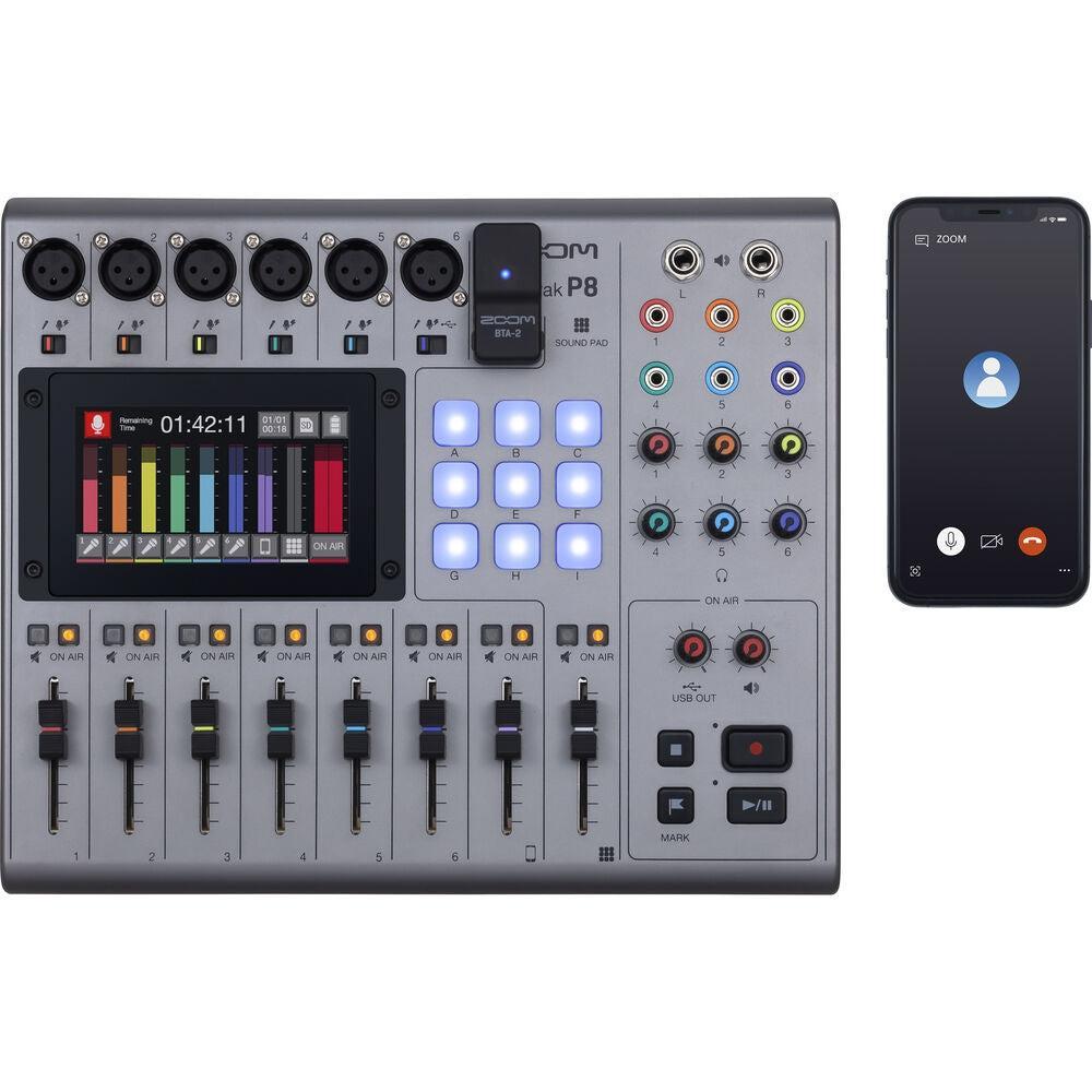 Zoom PodTrak P8 Portable Multitrack Podcast Recorder
